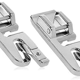 SIVANA's Metal Pico Snap-On Foot for Automatic Sewing Machines (Singer/Usha/Brother/Rajesh) | Durable Build Quality Stainless Steel Snap-on | Compatible with Front Loading Machines (Set of 2 pcs)-picture-28