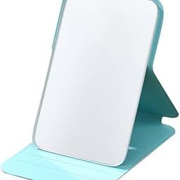 FLAVION Travel Makeup Mirror,Portable Folding Mirrorwith Stand,Light Weight and Slim Design for Purse,Deor Travel,Use Anytime,Anywhere,Easy Portability,Fits in Purse,Bag,or,Pocket (Green, Pack of 1)-15
