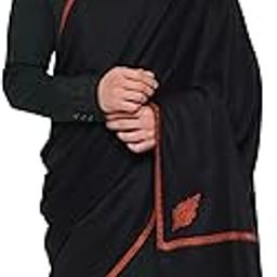 Mens Fine Wool Shawl, Paisley design, Black-image-18