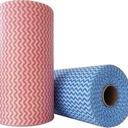 DECOR DELIGHT Non- Woven Kitchen Towel Roll for Cleaning Reusable Kitchen Towel Roll Highly Absorbent Kitchen Cleaning (Multicolor-2, Pack of 2) (160 Pulls) 80 Pulls X 2 Roll-picture-16