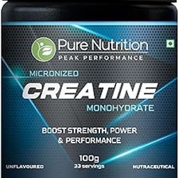Pure Nutrition Micronised Creatine Monohydrate Powder, Pre/Post Workout Supplement, Instant Energy for Athletic Performance, Fast Recovery, Increased Muscle Mass, Unflavoured, 100g, 33 Servings-image-20