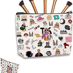 Taylor Swi*t Makeup Pouch, Fashion Taylor Print Makeup Organizer Bag,Multipurpose Canvas Pouch for Travel, Stationary, Gadgets, Handbag, Accessory Pouch, TS Merch Music Fans Gifts-image-63