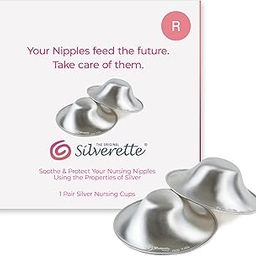 Silverette Nursing Cups - Soothing Sore Breasts or Cracked Nipples with Silver-image-17