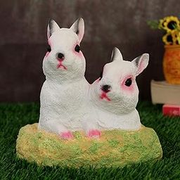 TIED RIBBONS Garden Decoration Items Rabbit Statue Decorative Showpiece (14 X 14 Cm) - Resin Figurine for Home Decor Balcony Outdoor Indoor Office Lawn Yard-image-43