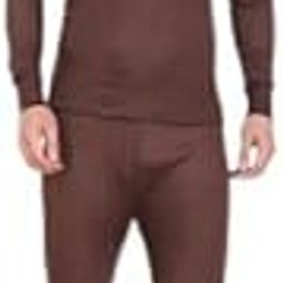 REDGLO Men Full Sleeve Thermal Upper/Top/Vest-Pajami/Thermal Top and Lower Set Winter Body Warmer (90 CM, Brown)-image-10