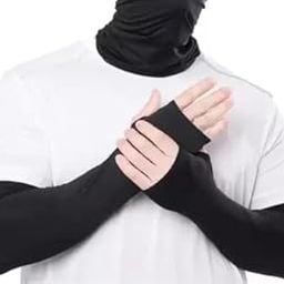 ZIMBLE Cotton Arm Sleeve For Boys (Free, Black)-image-6