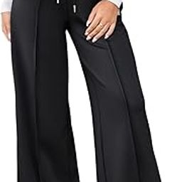 Women's Wide Leg Drawstring Relaxed Fit Trouser-image-23