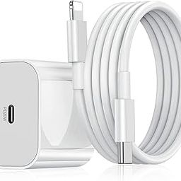 Umake 20W USB-C Fast i Charger with Original Cable Compatible with iPhone 15/14/13/12/11/X/XR/XS/SE Series | PD Wall Adapter & Type-C to Lightning Cable (White)-12