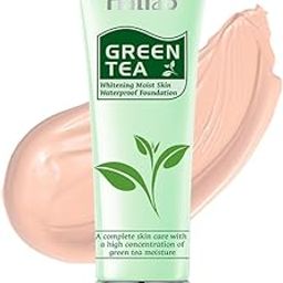 Maliao Green Tea Whitening Moist Skin Waterproof Foundation | Full Coverage | Hydrating & Smooth Finish | SPF Protection | Long-Lasting & Oil-Free | Brightening & Even Skin Tone | Soft Ivory, 80g-image-28