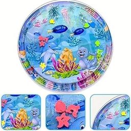 Interactive Water Play Mat for Cats & Dogs & Baby – Portable Pet Splash Pad with Cartoon Design – Non-Slip, Cooling, and Engaging Playmat for Kittens, Puppies & Small Pets (Pack of 1)-15