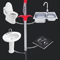 Lyla 4Pcs Drain Snake Tub Clogged Drain Cleaner for Bathroom Tight Space Kitchen-image-22