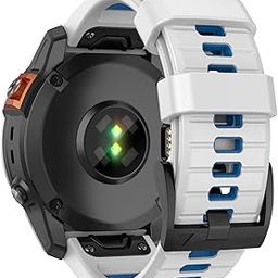 Compatible with Fenix 7X Band,26mm Easy-fit Silicone Watch Strap Wristbands Replacement for Garmin Fenix 5X/Fenix 5X Plus/Fenix 6X/Fenix 6X Pro/Fenix 7X Pro/Fenix 3/Fenix 3 HR-21