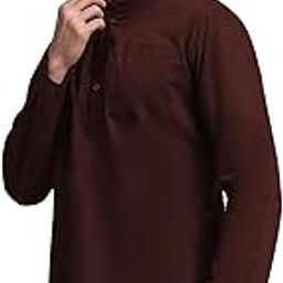 Men's Long Sleeve Short Tunic Ethnic Wear Cotton Kurta-image-87