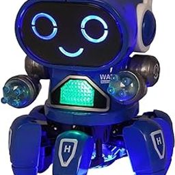 HOMOZE Battery-Operated Dancing Robot Toy with Music, Colorful Lights, Directional & Hand Movements | Best Fun Toy for Kids | Smiley Face Display | Birthday Gift for Kids Toys-image-78