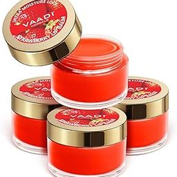 Vaadi Herbals Lip Balm, Strawberry And Honey, 10g (Pack Of 4)-10