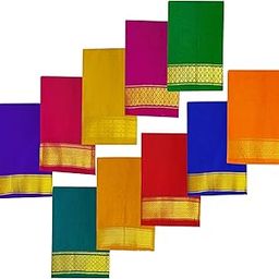 Unstitched Blouse Material Women Blouse 10 Pieces Combo South Border Cotton Blend 1 meter piece for Women’s Return Gift-image-90