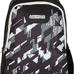 WAVE 24 Ltrs Medium Polyester Casual 3 Compartment Backpack (Black)-8