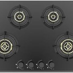 Hindware HAZEL 4B 75 | Full Brass Burner | Auto Ignition | Flame Guard Round Pan Support | Metal Knobs | 8 mm Toughened glass | Hob 4 Burners (Black)-image-65