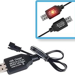 RC Model Battery Charger Cable,SM-2P Connector Plug,Charging Protection Circuit and Indicator Light,Lithium Battery Charger for RC Drone Toys&Multipurpose Batteries-1Pc-10
