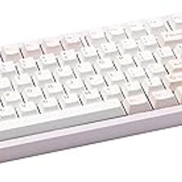 WOBKEY Crush80 Mechanical Keyboard, 3-Way Connection, Wireless Numeric Keypadless, TKL, Compact Size, English Letter Arrangement, Gasket Mount, RGB Aluminum Alloy, Easy Removal Case, Hot Swap, VIA-52