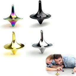 4 PCS Gyroscope Toy, Mini Finger Gyroscope Top Suitable for Focus Training Classroom Interaction Office Relaxation Management Hand Exercise Physics Teaching-4