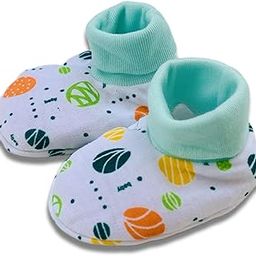 VIN® 0 to 6 Month Baby Printed/Plain Cotton Ribbed Booties/Shoes in (Multicolour) (Color and Design May Vary) (Pack of 4)-image-70