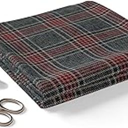 BIGREAMS Unstitched Checkered Suiting Luxury Pant Fabric For Men's |1.25 Meter Pant Piece - Stylish Men's Wear Trousers Piece for Office or Party | Mens Fashion-picture-3