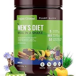 Vegan Greens Men Diet Meal in a Shake With Ayurvedic Herbs- Healthy Meal Replacement Shake For Weight Management, Calorie Control Metabolism & Immunity (500g, Chocolate)-image-41