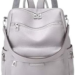Leather Backpack for Women College/Office PU Leather Bag Multipurpose Casual Backpack Water Resistant Hand Made Bag-image-98