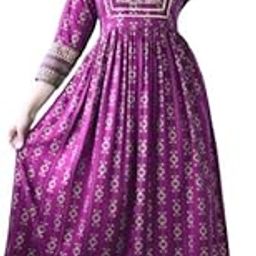 Women Rayon Printed Anarkali Gown-image-90