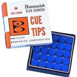 Laxmi Ganesh Billiard Brunswick Blue Diamond 10mm cue tip-50pcs-picture-13