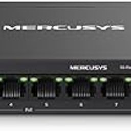 Mercusys MS110P 10-Port 10/100Mbps Desktop Switch with 8-Port PoE+ Network Hub|Works with IEEE 802.3af/at Compliant PDs|PoE Auto Recovery | Plug and Play| Durable Metal Casing-29