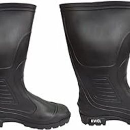 Gumboot Safety Shoes For Men Size 10 - Black-picture-22