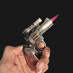Vintage Gun-Shaped Lighter with Red LED Scope – Premium Red Flame Lighter for Smokers, Outdoor Use, and Collectors-image-89