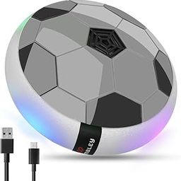 Wembley C-Type USB Rechargeable Battery Powered Hover Football Indoor Electric Floating Hover Ball Soccer | Smart Air Football | Fun Game for Kids Toys for Boys and Girls - Grey-image-10