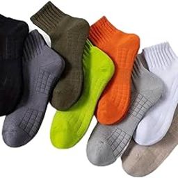 Pure Cotton Premium 8 Pair Ankle Socks Cushion Sports Socks Free Size Soft & Durable Running Gym Hiking Men & Women Stretchable Anti Odur Sweat Free Anti Slip-image-47