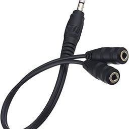 3.5mm Jack 1 Male to 2 Female Stereo Headphone Earphone Jack Y Splitter Audio Auxiliary Adapter Cable-(Pack of 2)-image-91