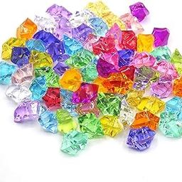 Traders 100g Acrylic Diamonds Faux Crystals for Home Decor Vase Fillers Acrylic Ice Rock Cubes Gems for Arts and Crafts, Vase Fillers Decoration Stones, Shiny Pebbles(Mix)-image-65