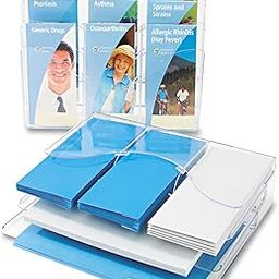 Deflecto 47631 Three-tier docuholder organizer with 6 removable dividers, clear-image-31