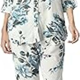 Women's Viscose Rayon Blue Floral Print Shirt Collar 2 Piece Co-ord Set for Women (Cord GP 16)-image-75