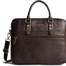 Professional Vegan Leather Messenger Briefcase Bag for Office |Fits upto 14/15 / 16 inch Laptop |Separate Padded Laptop Compartment |Water Resistant |Men & Women |30L-image-52