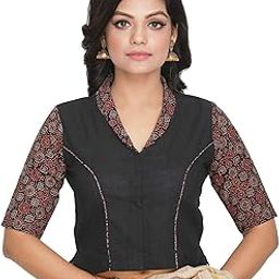 Women's Cotton Half Sleeve Blouse-image-73