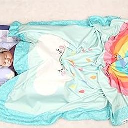 NEW COMERS® Ultra Soft Plush Baby Blanket for Newborn|Ac Room Blanket for Summer|Infants Winter Swaddler|All Season Multiuse Products-90 x 70 cm Sky Blue-Pink-110-image-17