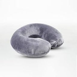 Softac Microfiber Travel Neck Pillow for Neck Support with Removable Premium Cotton Cover, (Grey)-image-118