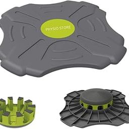 Physio store Balance Board Premium Wobble Board Stability Board with extra attachment - Adjustable Height-image-20