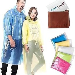 Disposable Pocket Size Easy to Carry Digi Raincoat Rain Guard Disposable | Emergency Rain Poncho with Hood Clear Raincoat (Free Size, Multicolour)-picture-27