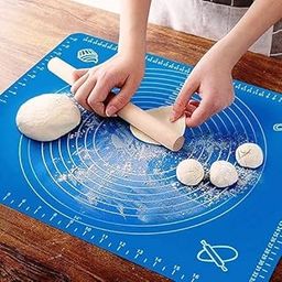BKQPTL Silicone Baking Mat Silicone Chapati Atta Kneading Mat Non-Stick Fondant Rolling Mat Stretchable for Kitchen Roti Chapati (Baking Mat 50 * 40 cm) (1 Piece)-image-49