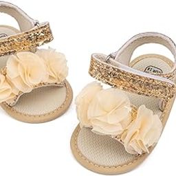 6 to 12 Months Baby Girls Anti-Slip Floral Design Hook & Loop Sandal -BT4662-image-79