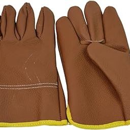 Wytronis Gloves Gardening Gloves for Men Women Leather Gloves Heavy Duty Gloves (1 Pair)-image-44