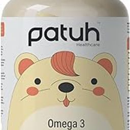 PATUH HEALTHCARE Omega 3 Gummies for kids (4 years & above) Natural Mango flavor 100% Vegetarian Formula, Omega Kids Gummies for Healthy Heart, Brain & Joints (Pack of 1)-image-7
